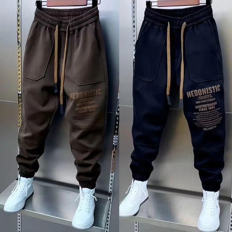 Letter Printed Fashion Men / Women Sweatpant Autumn Latest Big Pocket Harem Pant Outdoor Jogger Sports Trousers Brand Clothing