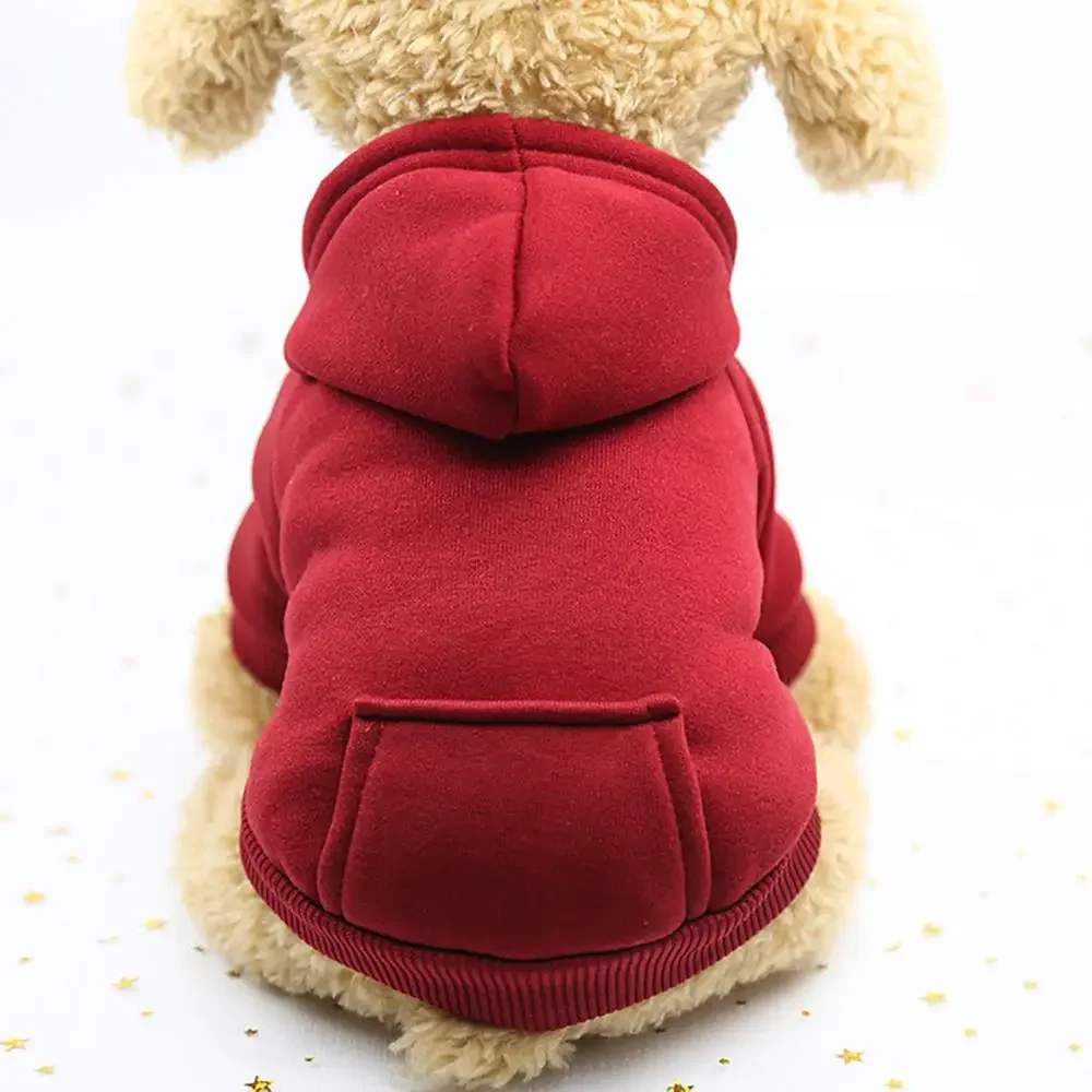 Winter-Hoodie-Sweatshirt-Jacke für kleine und mittelgroße Hunde, Haustiermantel, Welpenkleidung, Chihuahua-Kostüm, Bulldoggen-Kostüm, Welpen-Haustier-Herbstbekleidung – Detail 17