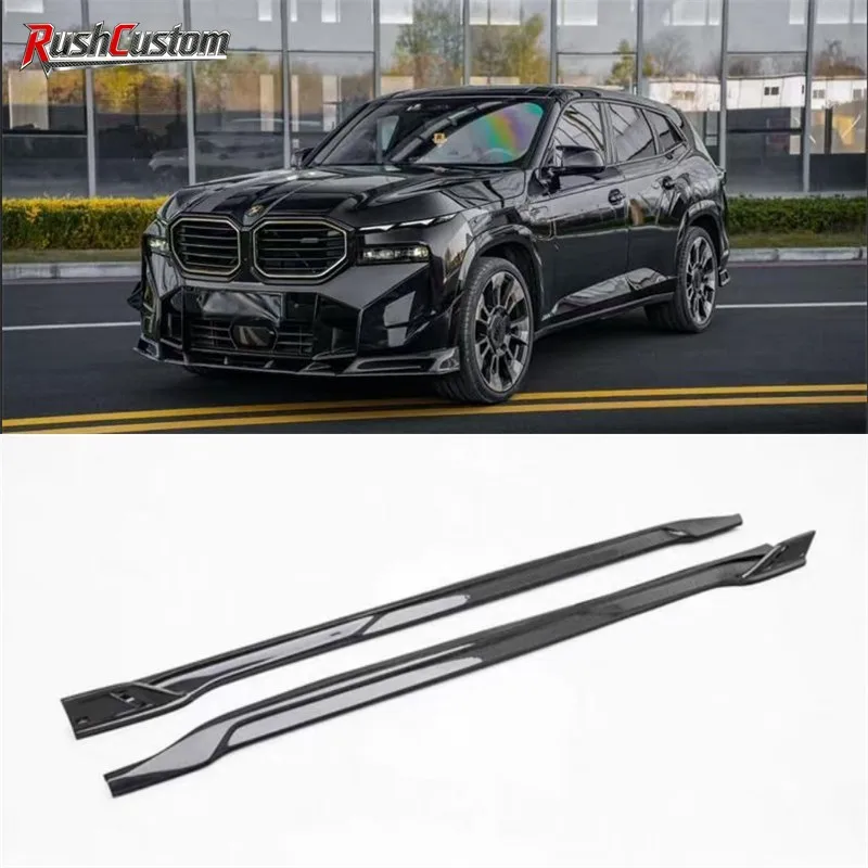 

For BMW XM 2023 2024 2025 ReaI Dry Carbon Fiber Side Skirts Pane Spoiler