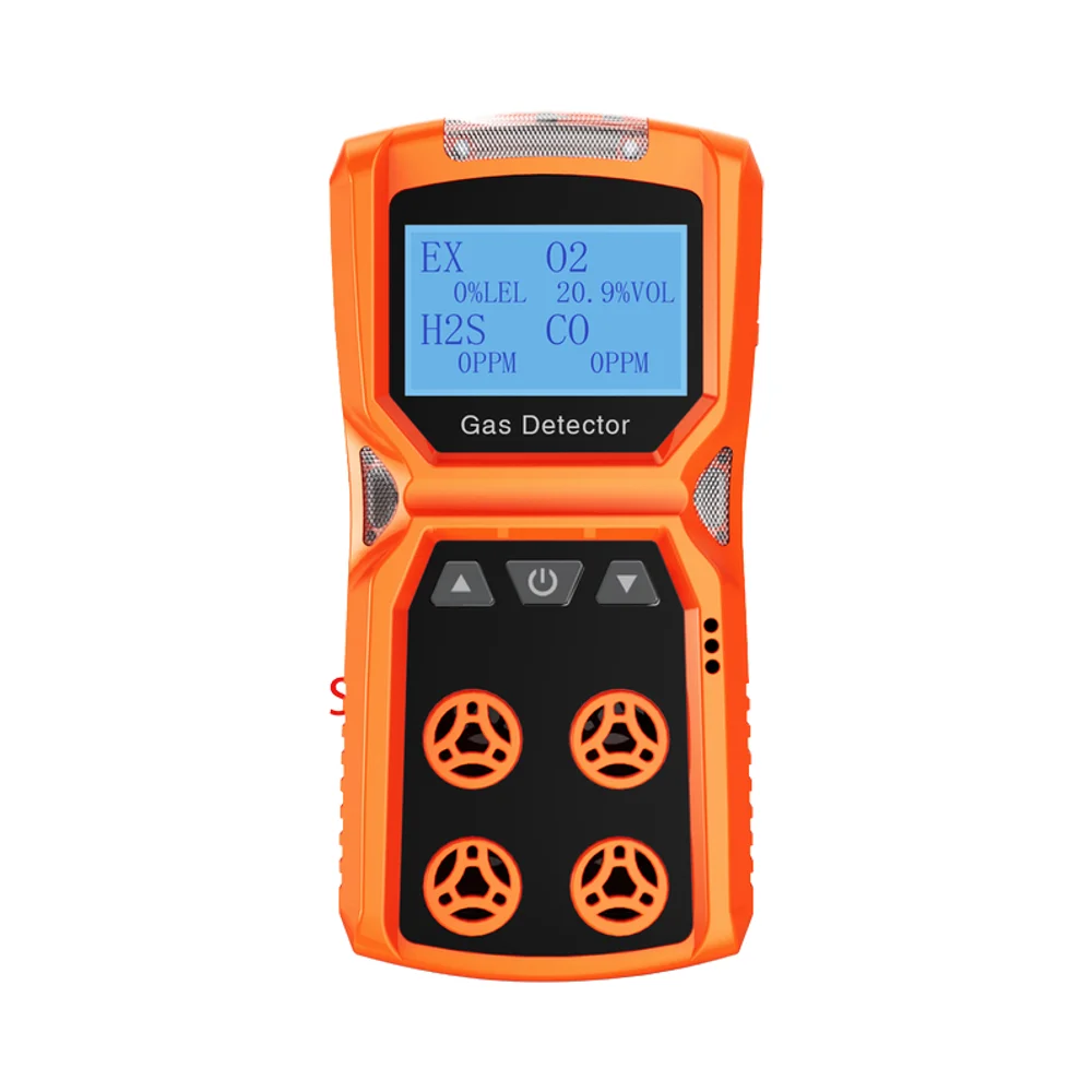 AIKESI ADKS-4 Rilevatore multigas portatile Rilevatore di perdite 4 in 1 Plug-in LEL H2S CO O2 4 Gas LEL Analizzatore di gas