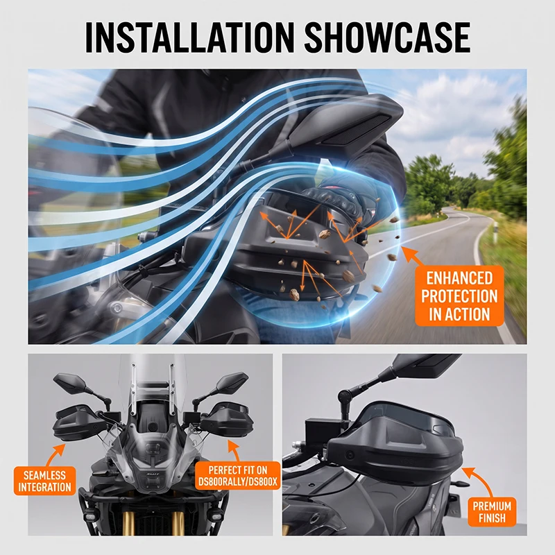 Fits For Voge 800 Rally DS800X DS800Rally DSX800 Motorcycle Handguard Windshield Protector Hand Guard Riser Extension