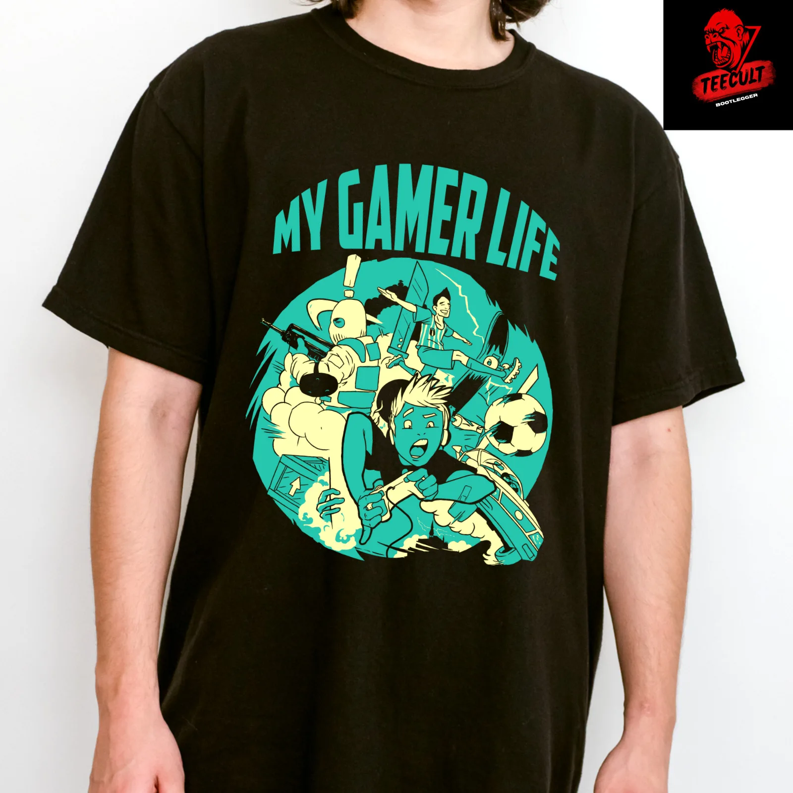 

My Gamer Life Retro Video Gamer Unisex Heavy Cotton T-Shirt S–3XL