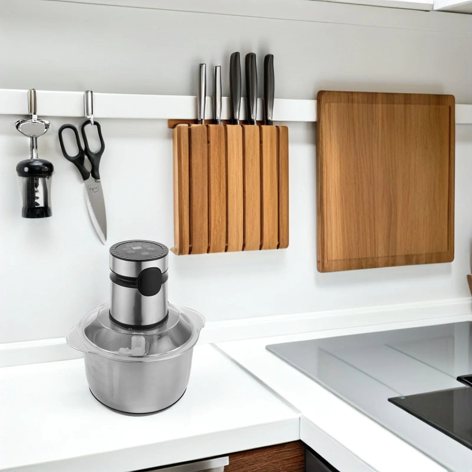 

Stainless Steel Meat Grinder Electric Food Mincer 5L Large Capacity Kitchen Appliance Vegetable Grinder minced meat tool