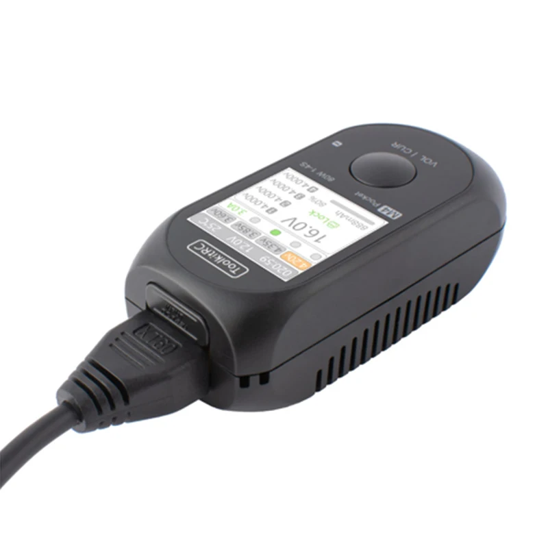 ToolkitRC M4 Pocket Mini Lithium Battery Balance Charger DC 80W 5A 7.0-25.0V XT30 / XT60 / USB-C Interface IPS 1.54 Inch Screen