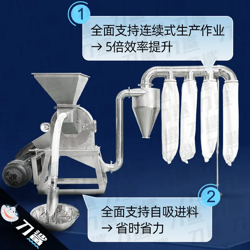Food Seasonings Large Crusher Self-suction Design Large Crusher Long-lasting Commercial Furniture Grote Versnipperaar ZYFSJ60