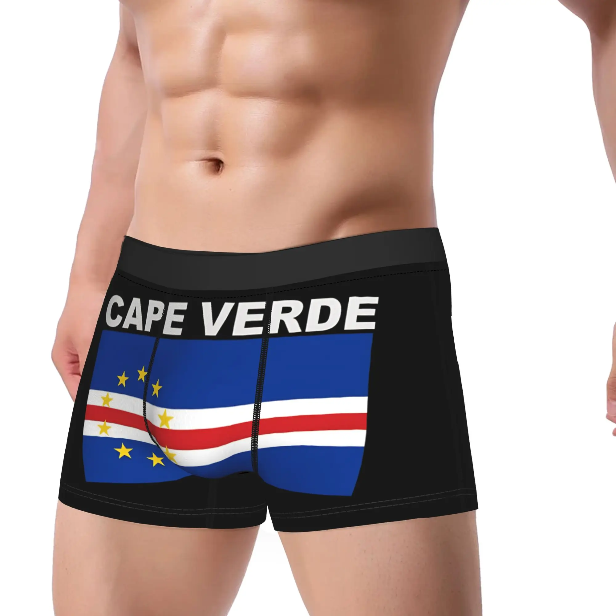 Flag Of Cape Verde Underwear  Man Underpants Custom Breathable Boxershorts Hot Sale Shorts Briefs Plus Size