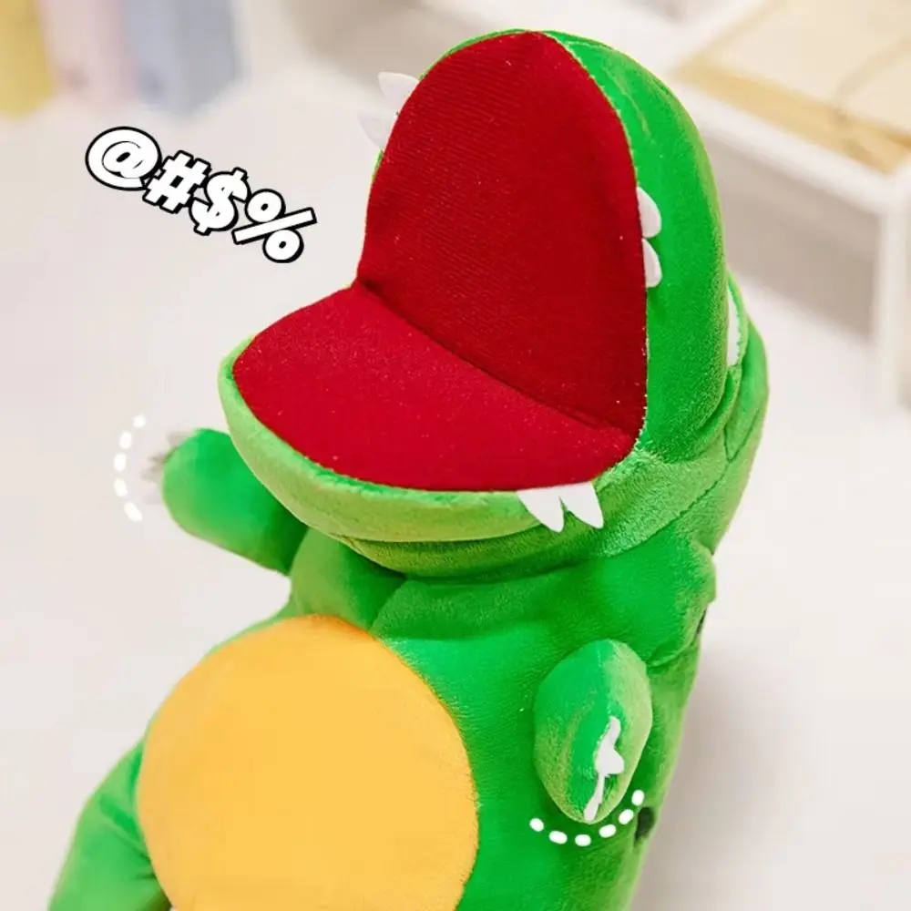 Dinosauro interattivo genitore-figlio Peluche Burattino a mano Bocca grande Educazione precoce Dinosauro Cosplay Peluche Bambola Cartone animato Confortevole