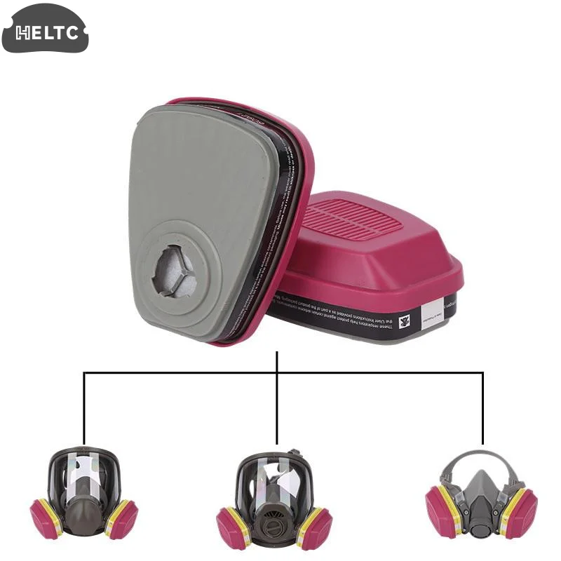 

1Pcs 60926 60923 60921 Multi-Gas/Vapor Filter Gas Mask Filter Box Accessories With P100 Protection For Organic Vapors