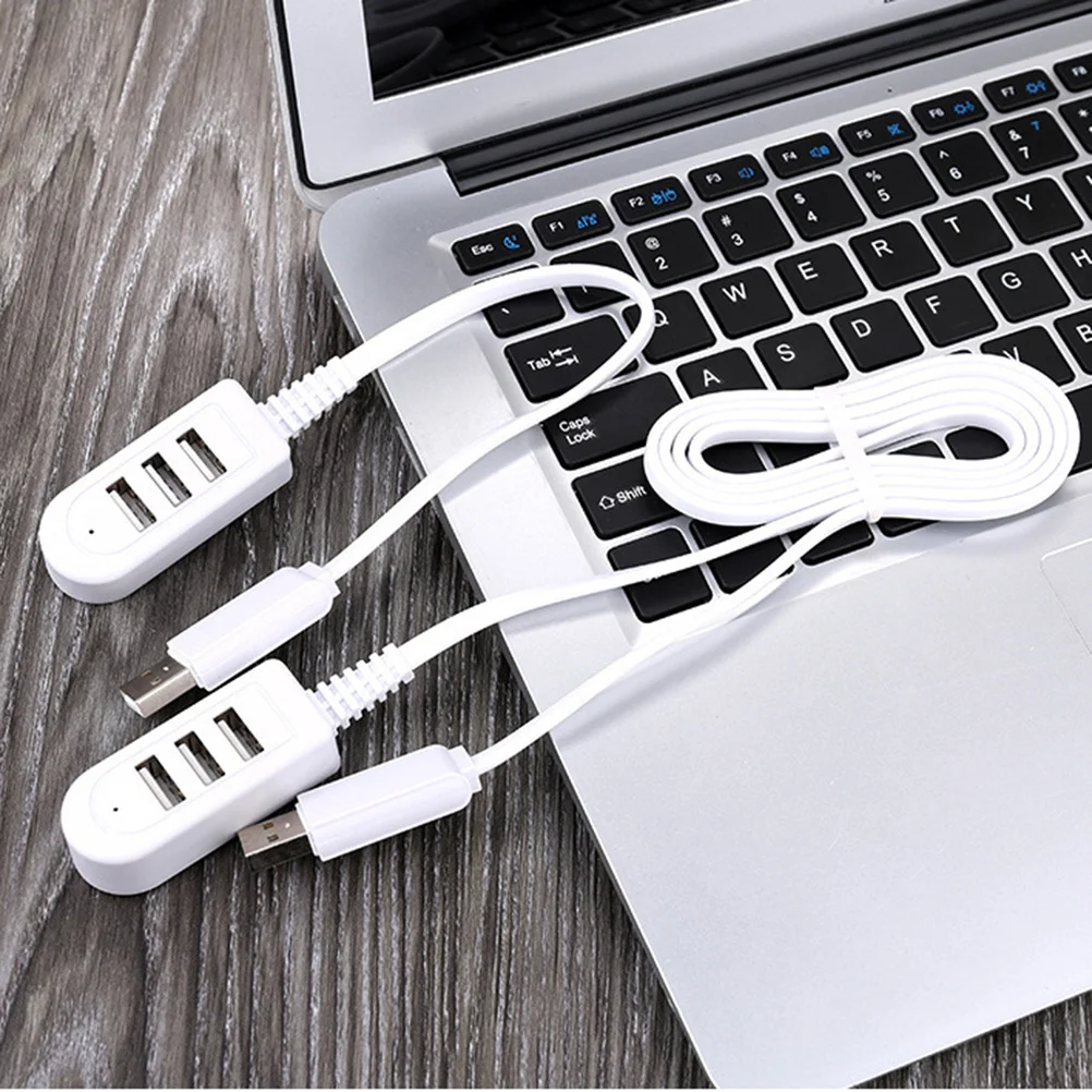 

3USB Multi-Function Hub 0.25m White Mini Compact Multi-Port Hub Professional Chip High-Speed Data Transmission