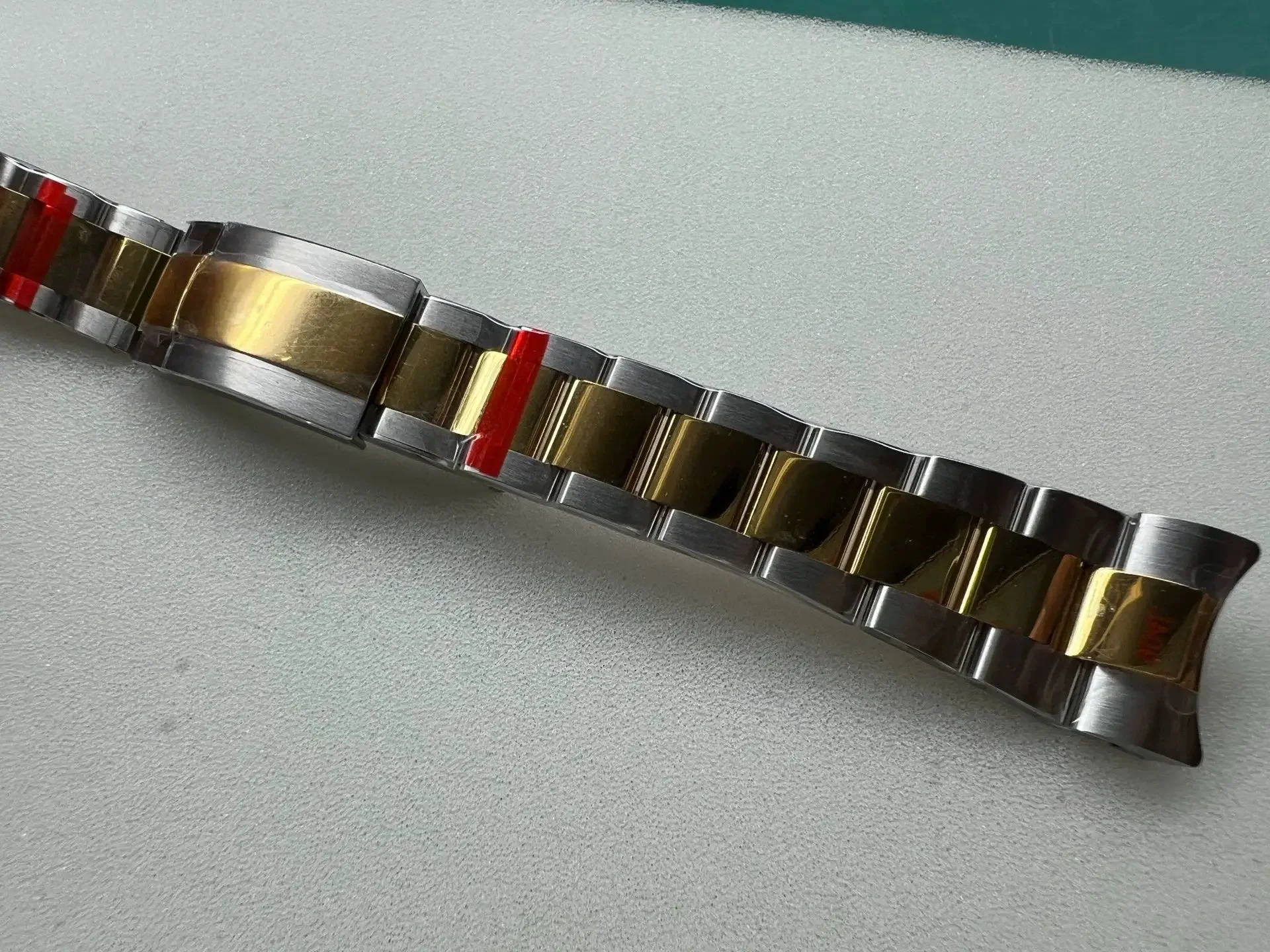 NF Clean  Oyster Watch Band Just For  RX Silver Gold Strap DateJust Precision  126334 41MM Bracelet