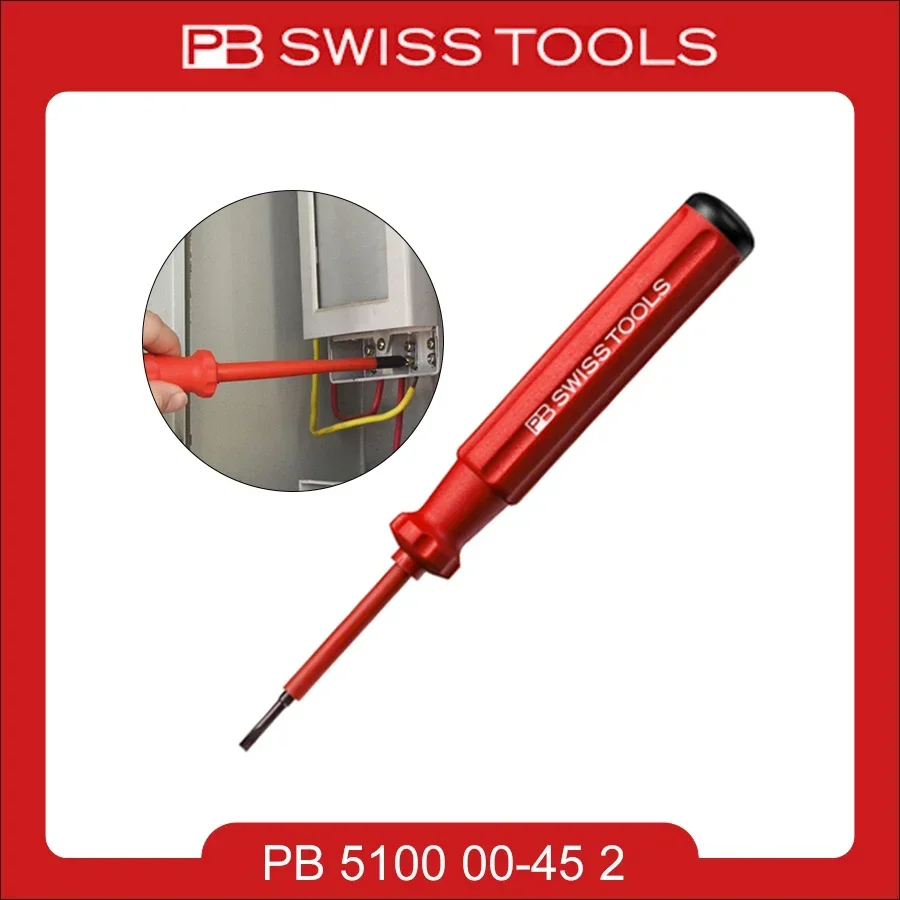 PB 5100 5190 SWISS 1PCS Insulated Screwdriver 1000 VDE Test Electrician Phllips Slotted Screwdrivers 1000 V AC/1500 V DC  Series