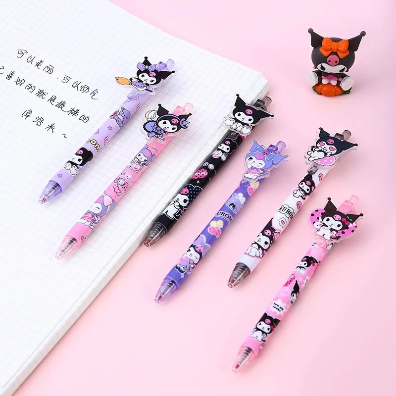 48Pcs of 0.5mm Multicolor Ballpoint Pens Kuromi Cartoon Cute Ballpoint Pen for Office Back to School Supplies Students Gifts