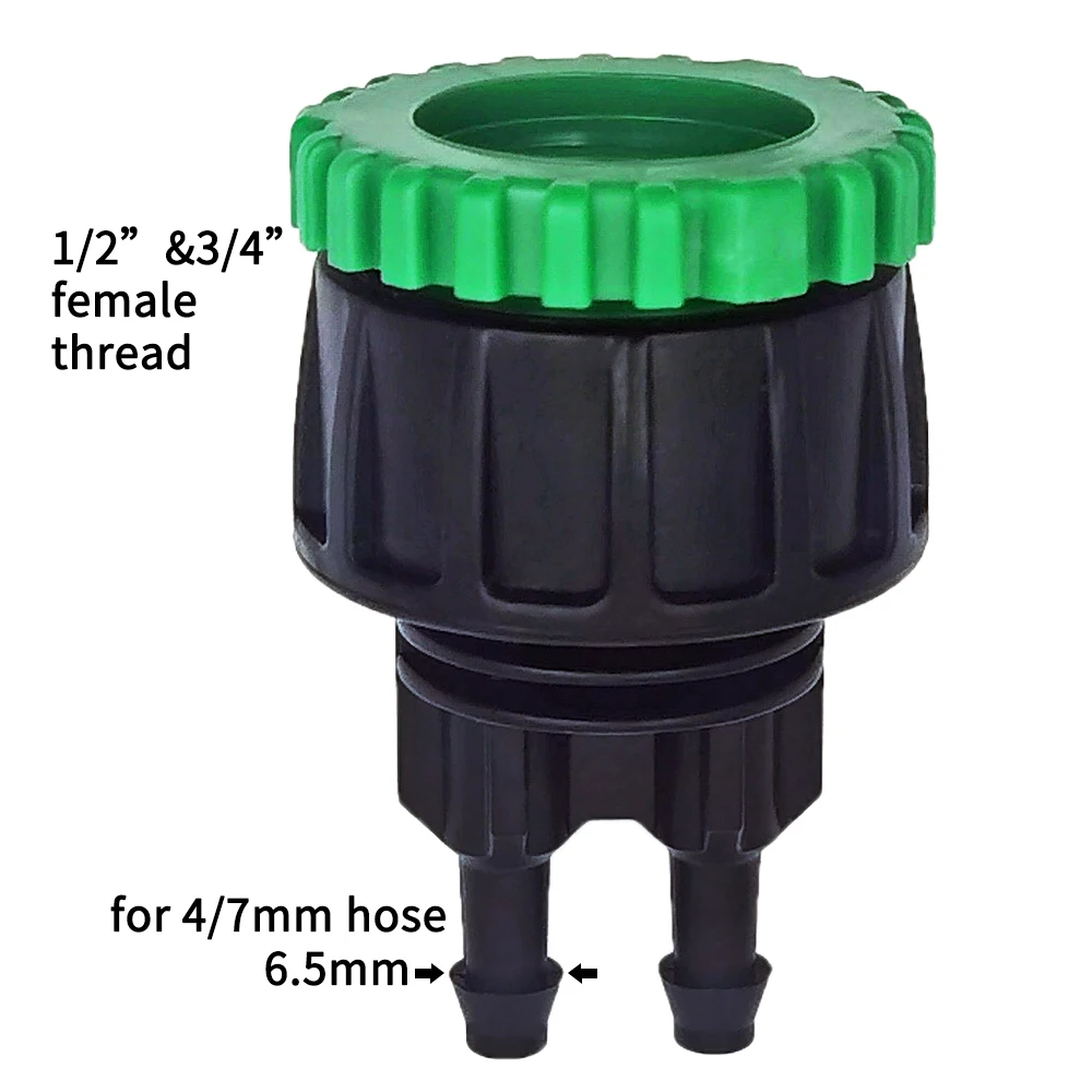 Oasis 5M-50M Watering Hose 4/7 mm Garden Pipe Tubing W/ 1/2''&3/4'' Integrated Connector for Irrigation Systems Kit Greenhouses