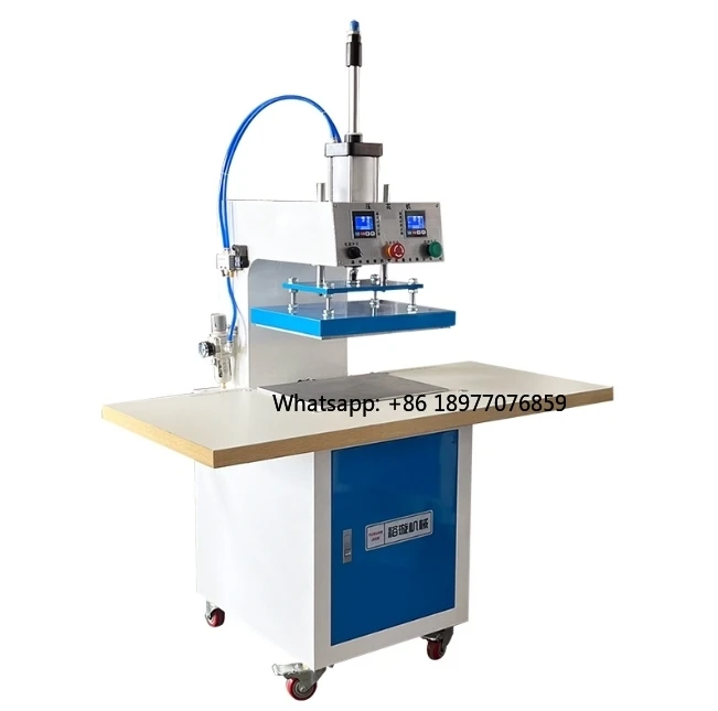 

Автоматический пневматический пресс для кожи с большой рабочей поверхностью 2026 года, для горячего тиснения футболок и готовой одежды из кожи