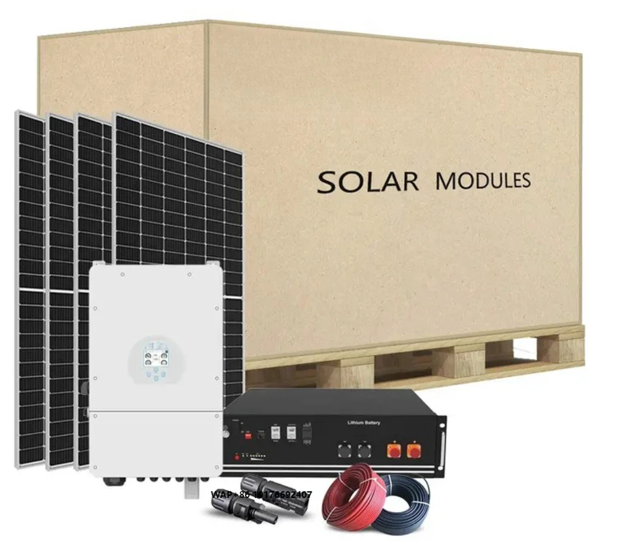 Complete Roof Ground Mounting 10000W Solar Energy System On/off Inverter Panel Also Called 10kw Hybrid Solar Power System