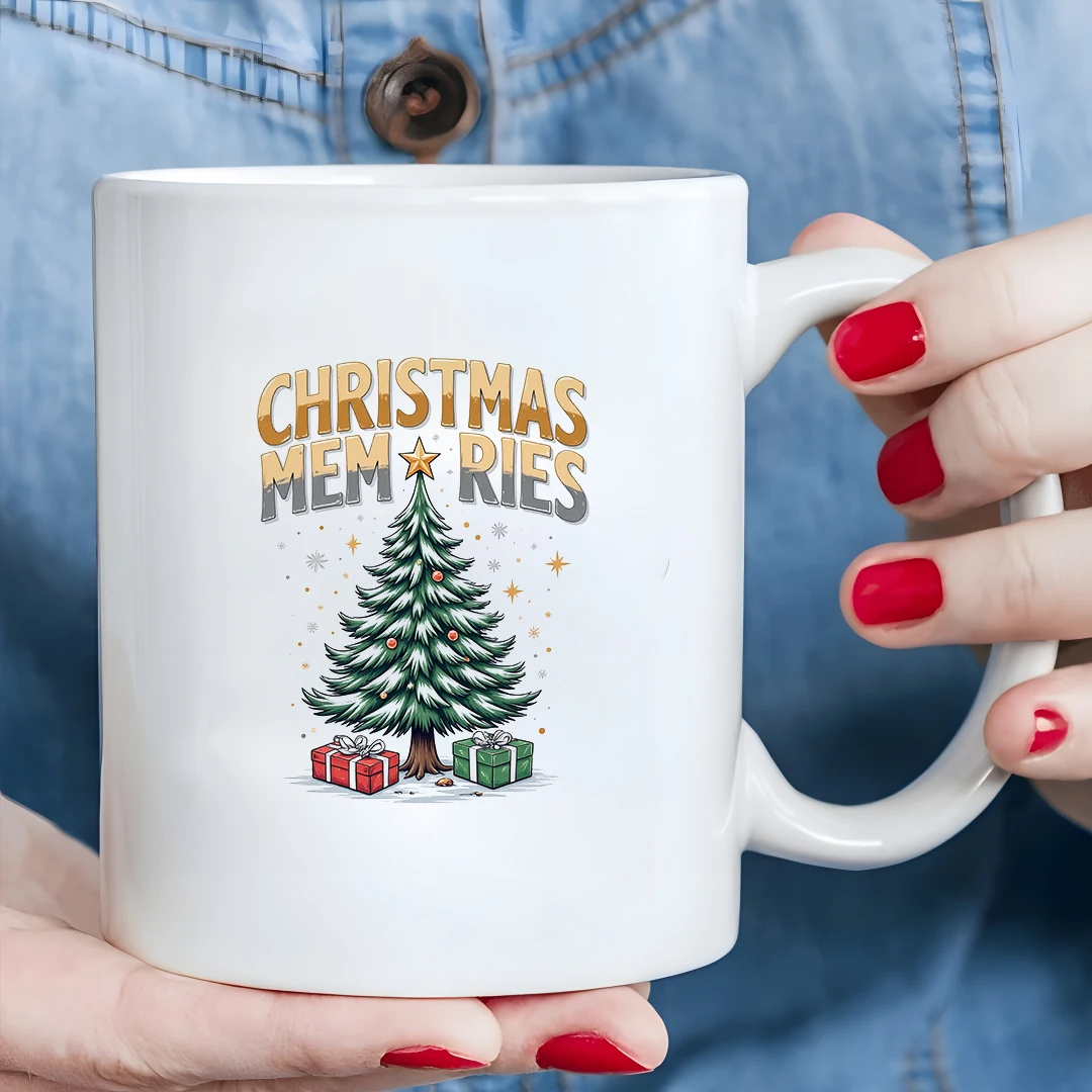 

11oz Mug + Christmas Memory Custom Cup + Kids Cold & Hot Drink Cup + Holiday Office Cup