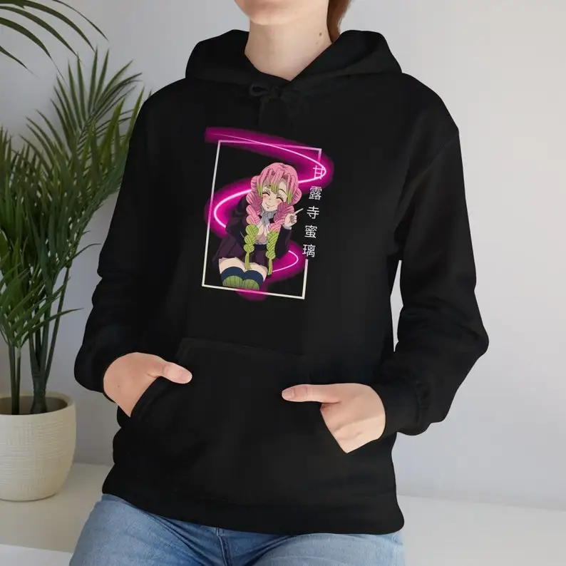 

Demon Slayer Kimetsu no Yaiba anime Manga Mitsuri Kanroji hoodie Gift for her Gift for friends Funny gift Webtoon Unisex hoodie