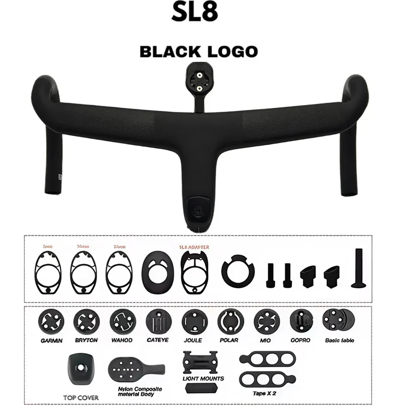 

Карбоновый руль T1000 для шоссейных велосипедов SL7/SL8/Venge с полной внутренней прокладкой кабелей, интегрированный кокпит, совместимость с Di2, карбоновый интегрированный руль