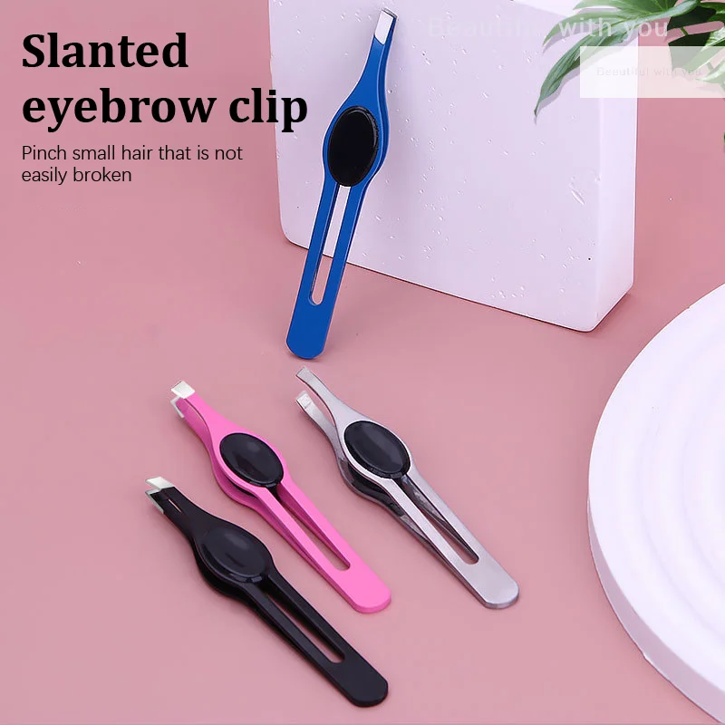 NewEyebrow الملقط الفولاذ المقاوم للصدأ رمش تمديد الملقط العين إزالة الشعر سيدة الوجه أدوات ماكياج الجمال الأساسية #3