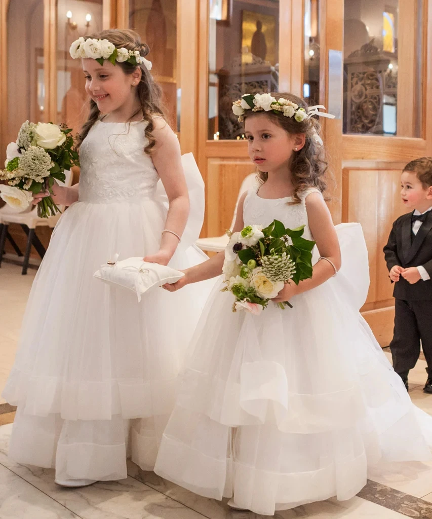 FATAPAESE auf Bestellung Prinzessin Kleid Spitze Mieder Blume Mädchen Kleid Fertig mit einer Unterschrift Organza Bogen und Fließende Zug