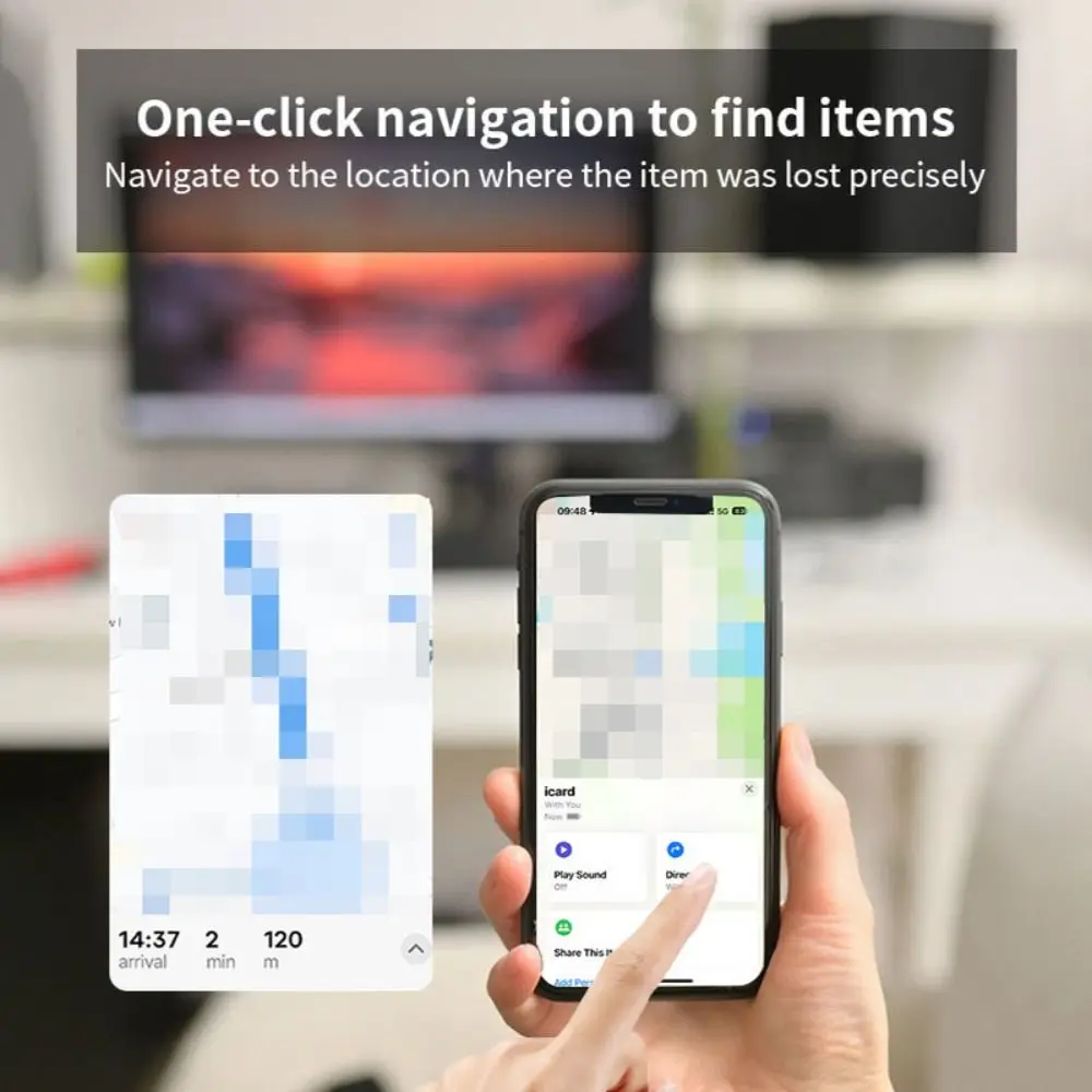 Works for Apple Find My (iOS only) GPS Smart Air Tag Bluetooth Anti-loss Device Replaceable Battery GPS Finders Tracker