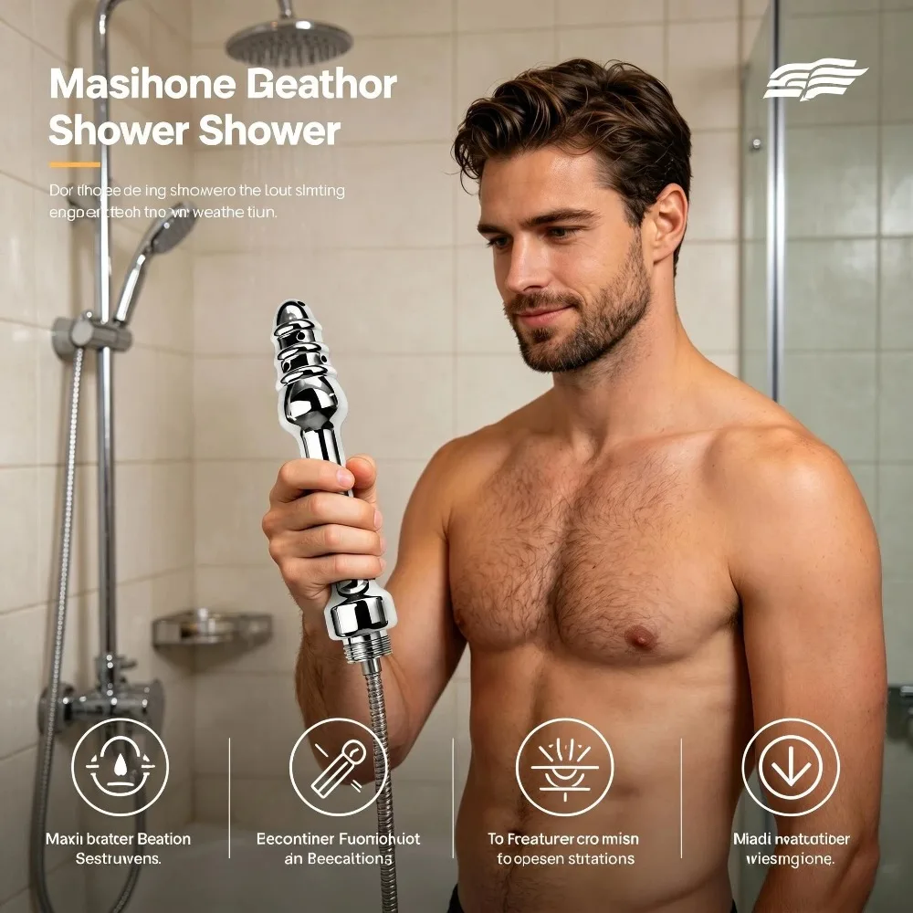 Go Out Portable Shower Equipment Set Stainless Steel Shower Extension Pipe Suitable for All Shower Kits Bathroom Accessories