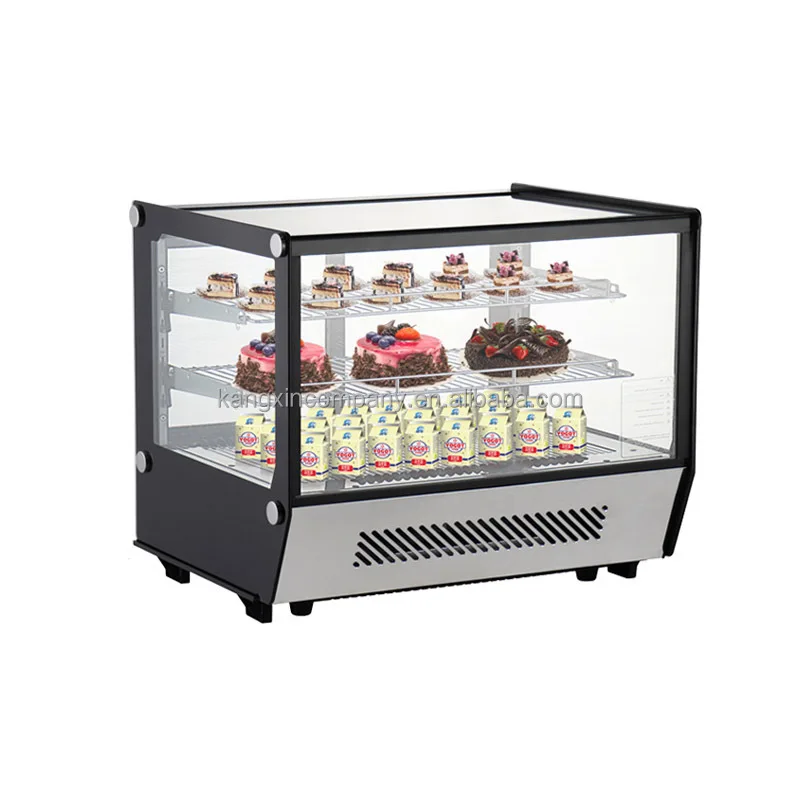 

High Quality Single-Temperature Curved Glass Refrigerated Display Cases Used With Promotion Price