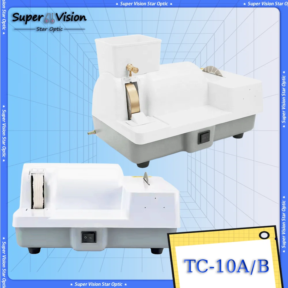 

Multi Functional Optical Hand Lens Grinder V-groove Wheel Belt Coarse and Fine Grinding Manual Lens Edger TC-10A