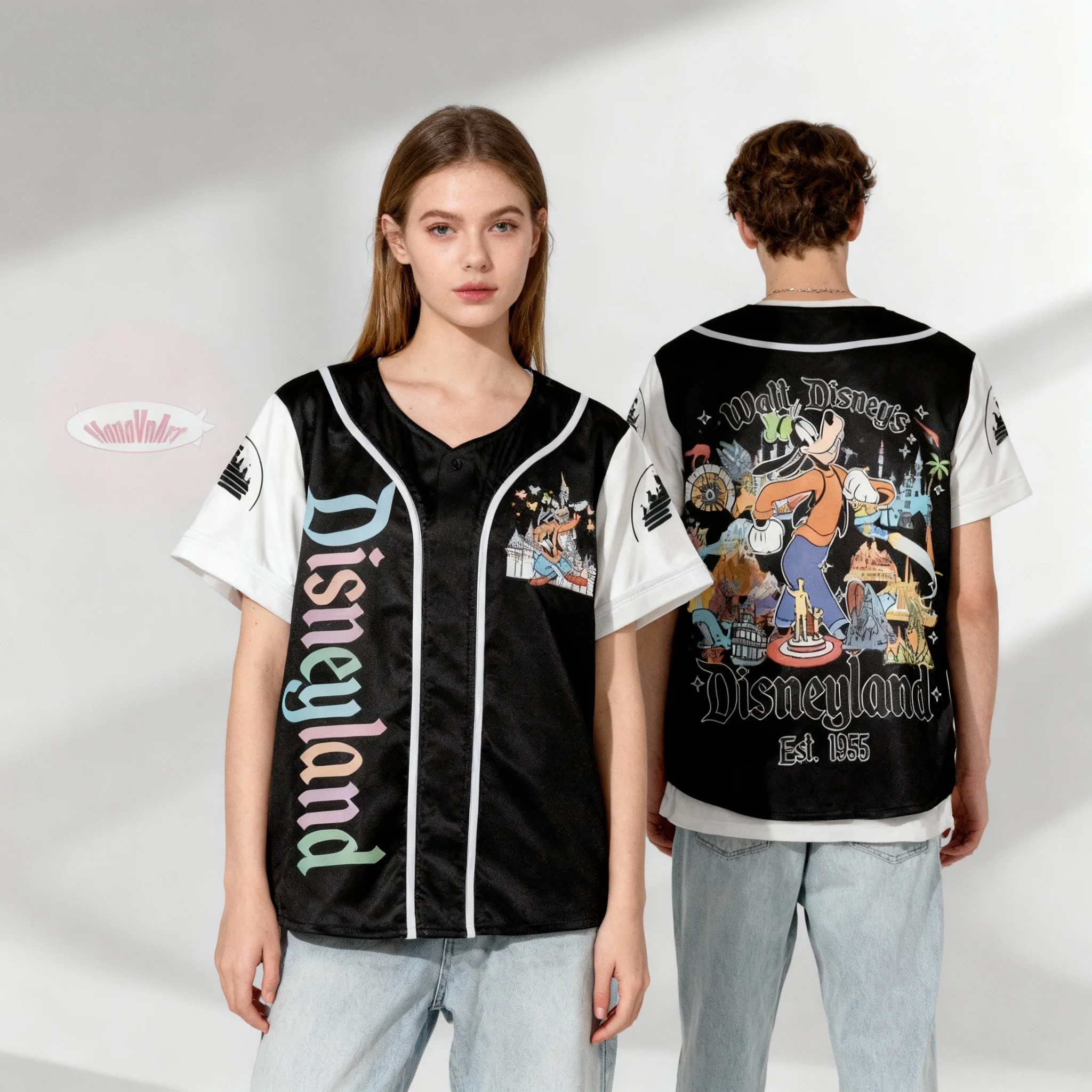 Disney Goofy Donald Duck Series Thema Shirt Zoet en Cool Street Zomer T-shirt Oversized Dames Volwassen Hot Sale