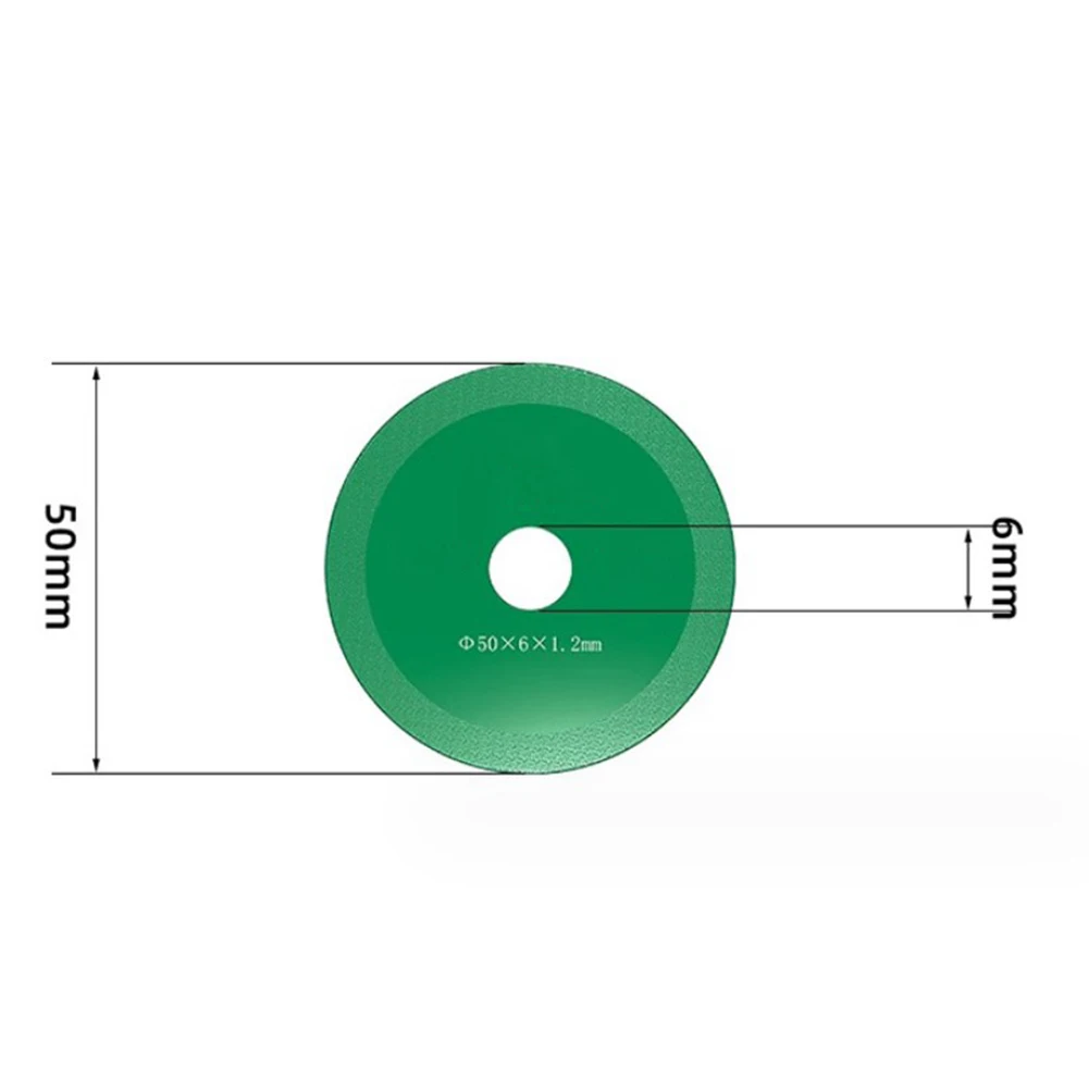 Cutting Disc Cutting Blade For Angle Grinder Wear Resistance 40mm 50mm 60mm 70mm 80mm Green High Manganese Steel