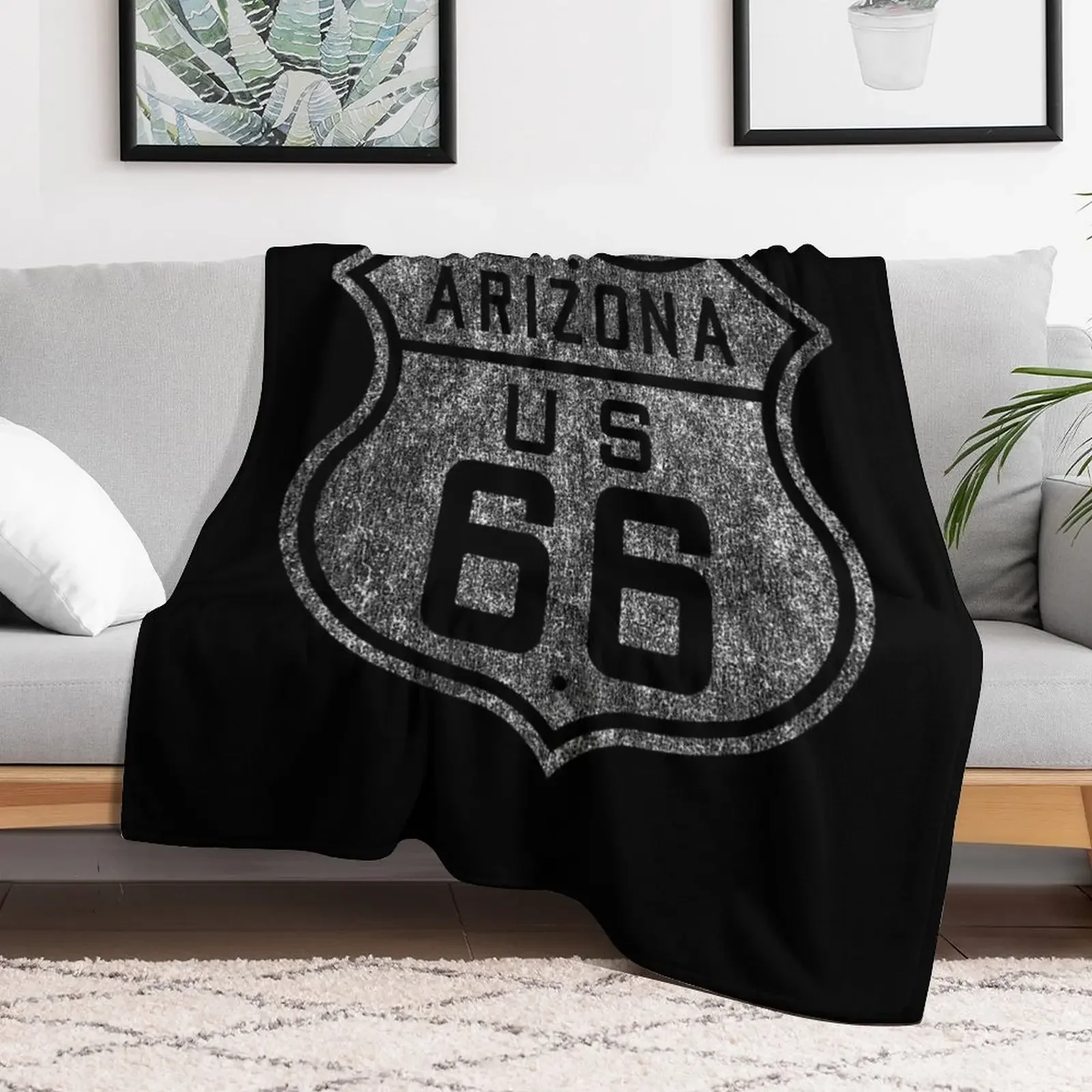 route 66 vintage flippin sweet gear transparent Throw Blanket Cute Shaggy Thermal Plaid Blankets