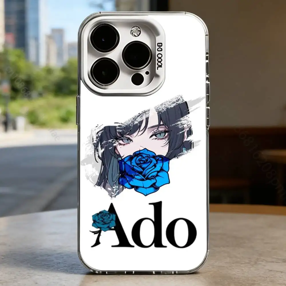 A-Ado Japanese Singer White Shockproof Phone Case For iPhone 16,15,14,13,12,11,Pro,XS,Max,Plus,Mini,SE