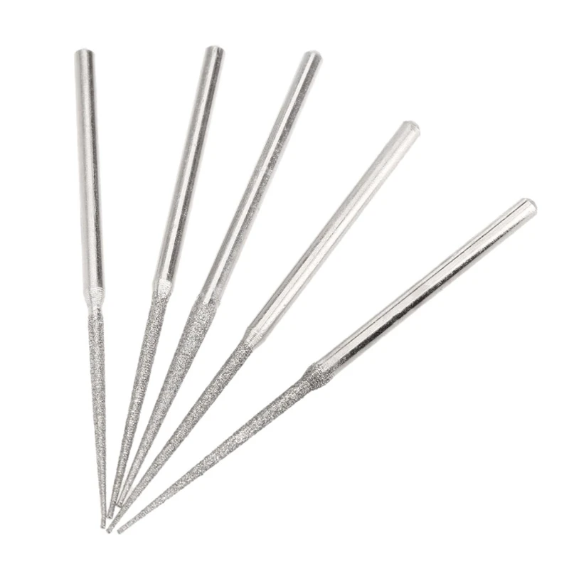 5PCS 3mm Schaft Schleifen Stangen Bur Nadel Gravur Carving Polieren Glas Stein Bohrer Schaft Schleifen Stangen