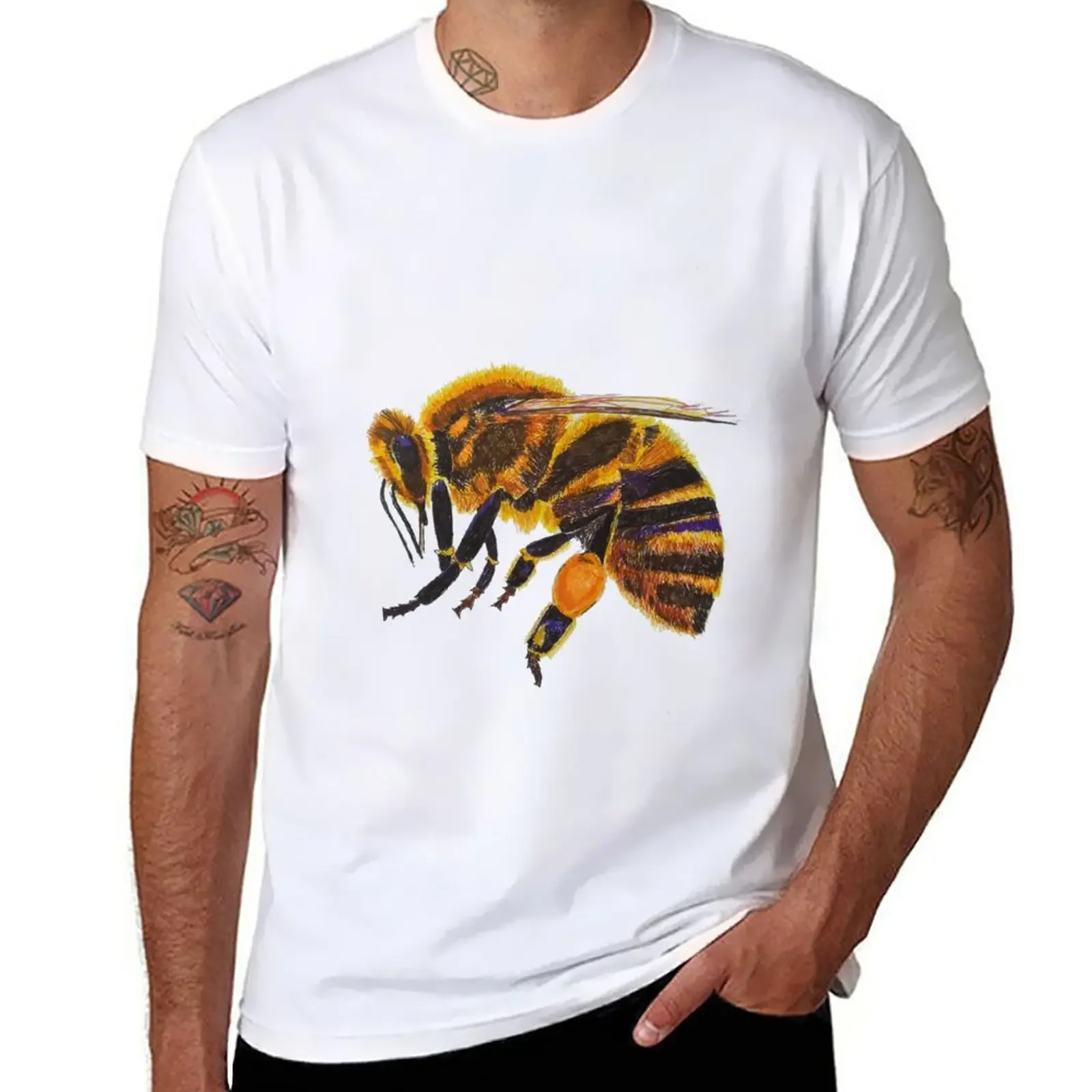 New Busy Bee in Colour T-Shirt plus size t shirts Oversized t-shirt mens clothes