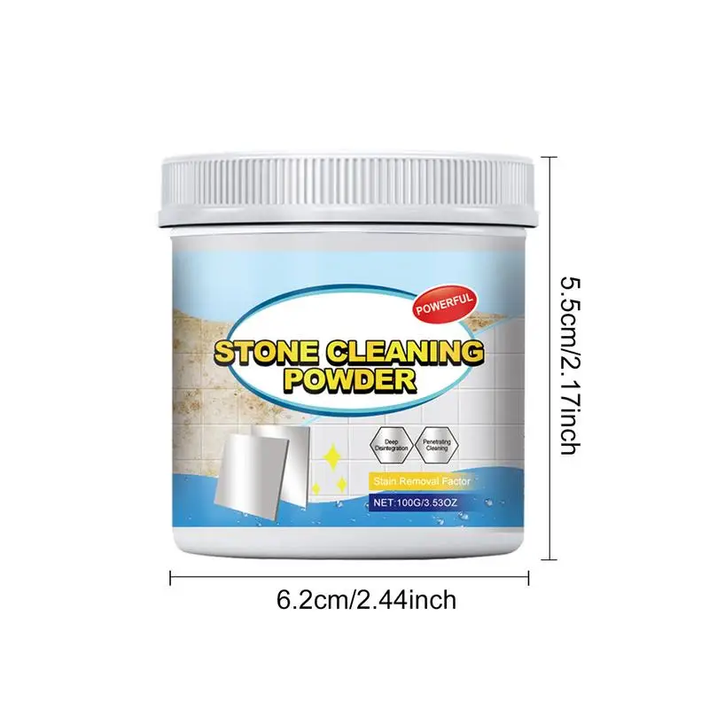 Stone Cleaning Powder Powerful Kitchen Surface Cleaning Powder Household Stainless Steel Marble Ceramic Tiles Cleaner