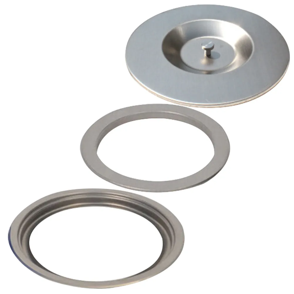 

Комплект из 1 шт. крышки для кухонного мусорного бака из нержавеющей стали, встраиваемая в столешницу, с функцией экономии места и защитой от запаха