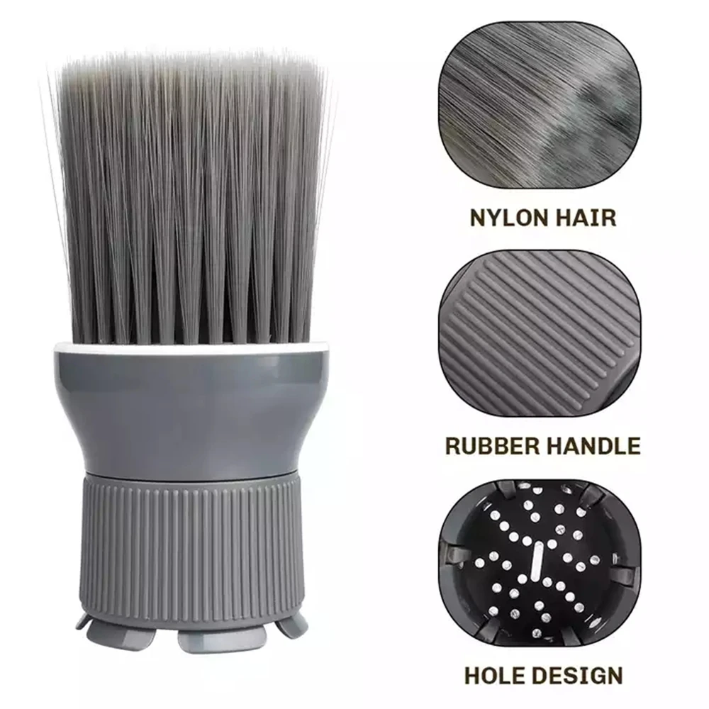 Hair Dryer Brush Haircut Sweeping Shredded Hair Brush Hairdressing Whirlwind Neck Cleaning Brush Family Salon Cleaning Supplies