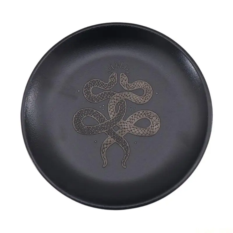 

M5TC Room Art Decorations Craft Ornament Candlestick Astrology Stainless Plate