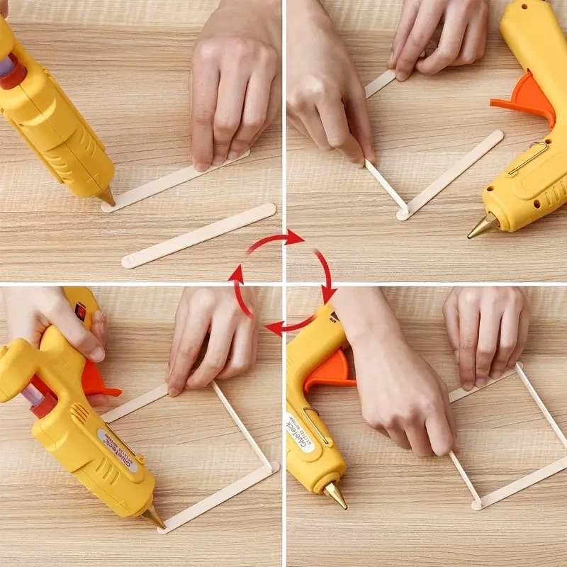 Hot Melt Glue Stick 7/11mm 20Pcs High Temperature Resistant Transparent Sticks Set Handmade High-Adhesive DIY Tool