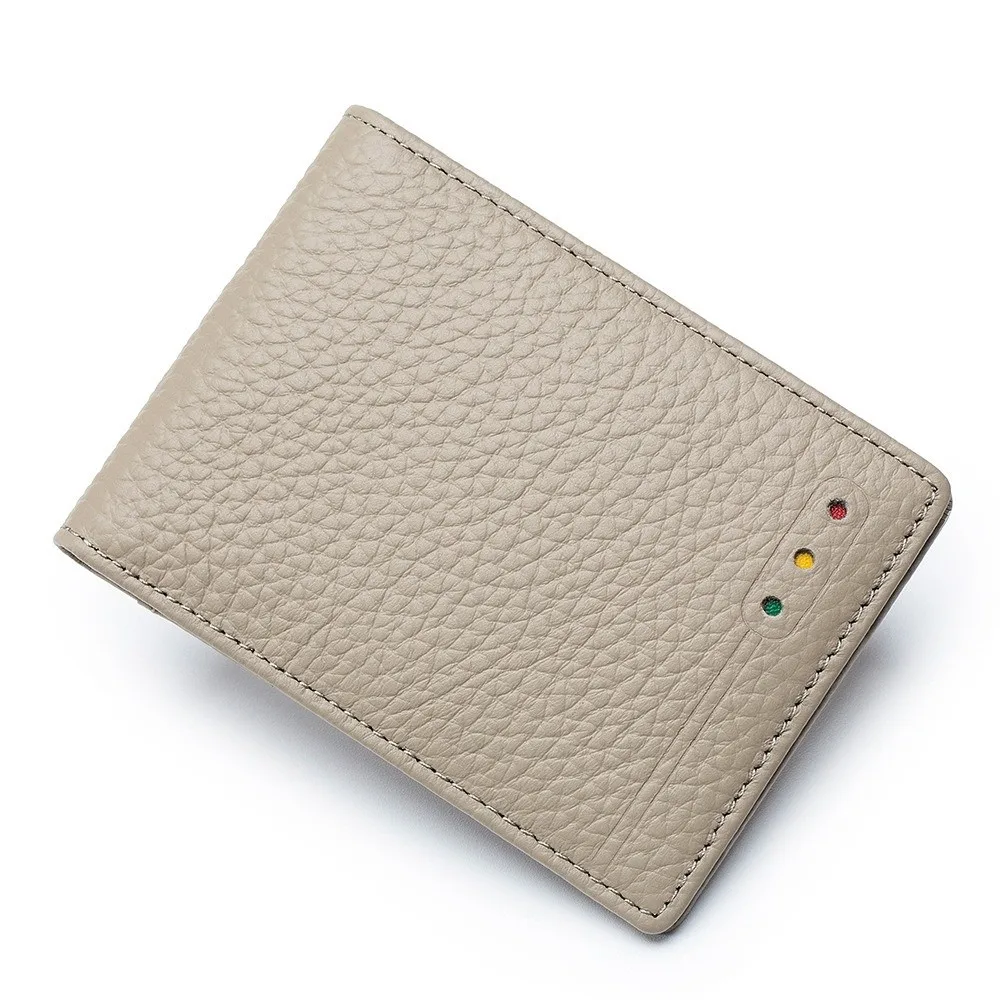 

Fashion Cowhide Male Card Bag Ultra Thin Multifunction Credit Card Holder Portable Minimalist ID Card Holder Unisex