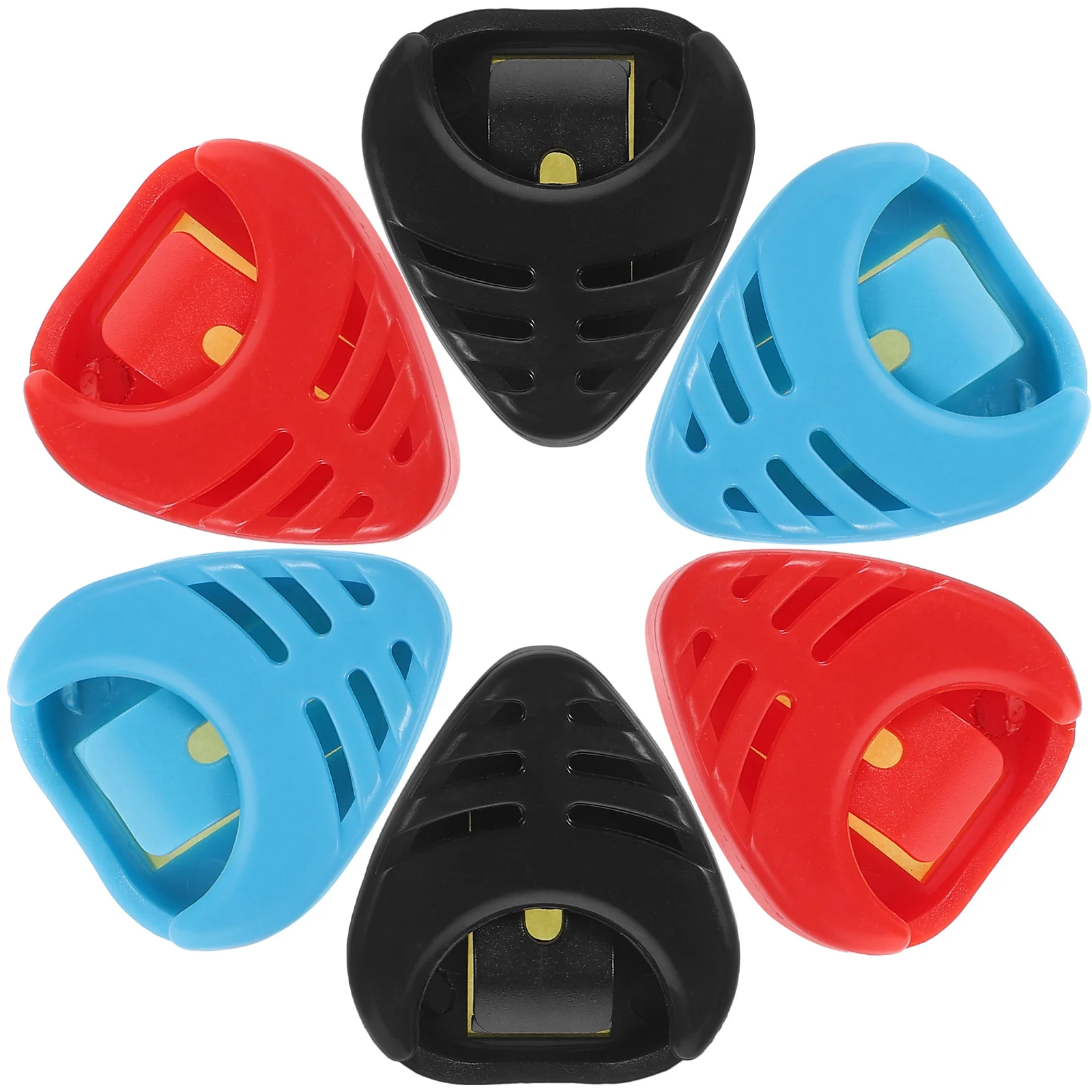 

6Pcs Plastic Drop-Shaped Guitar Pick Storage Box Durable Mini Size Lightweight Convenient for Guitar Accessories