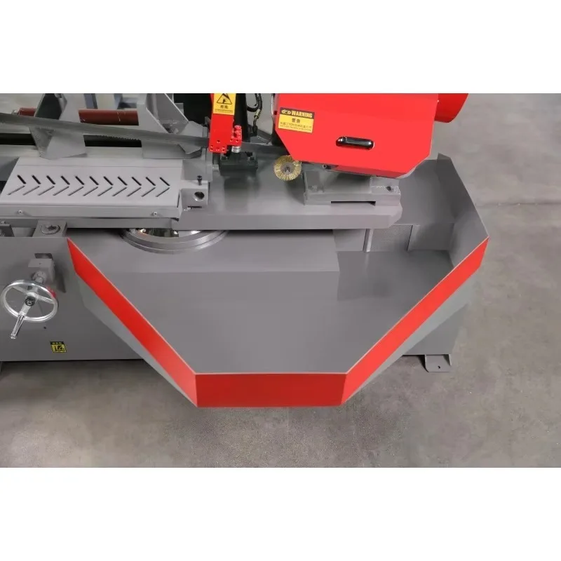 Semi-automatic Hydraulic Metal Cutting Band Saw 45 60 Angle Horizontal Sawing Machine.