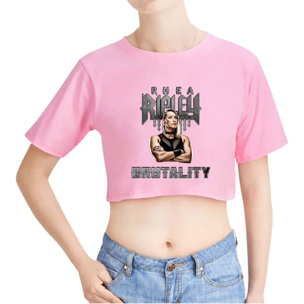 レア・リプリー ヴィンテージ 90年代 クロップトップ おへそ出し 面白いTシャツ オーバーサイズ Oネック トップス Tシャツ トップス レディース