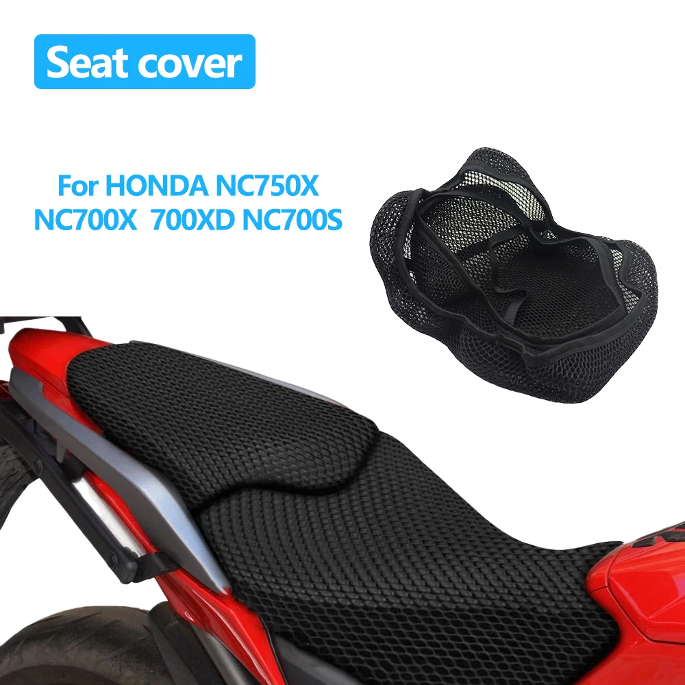 For HONDA NC750 NC700 X S XD NC700S NC750X Motorcycle Seat Cover 3D Mesh Fabric Seat Breathable Heat Insulation Protect Cushion