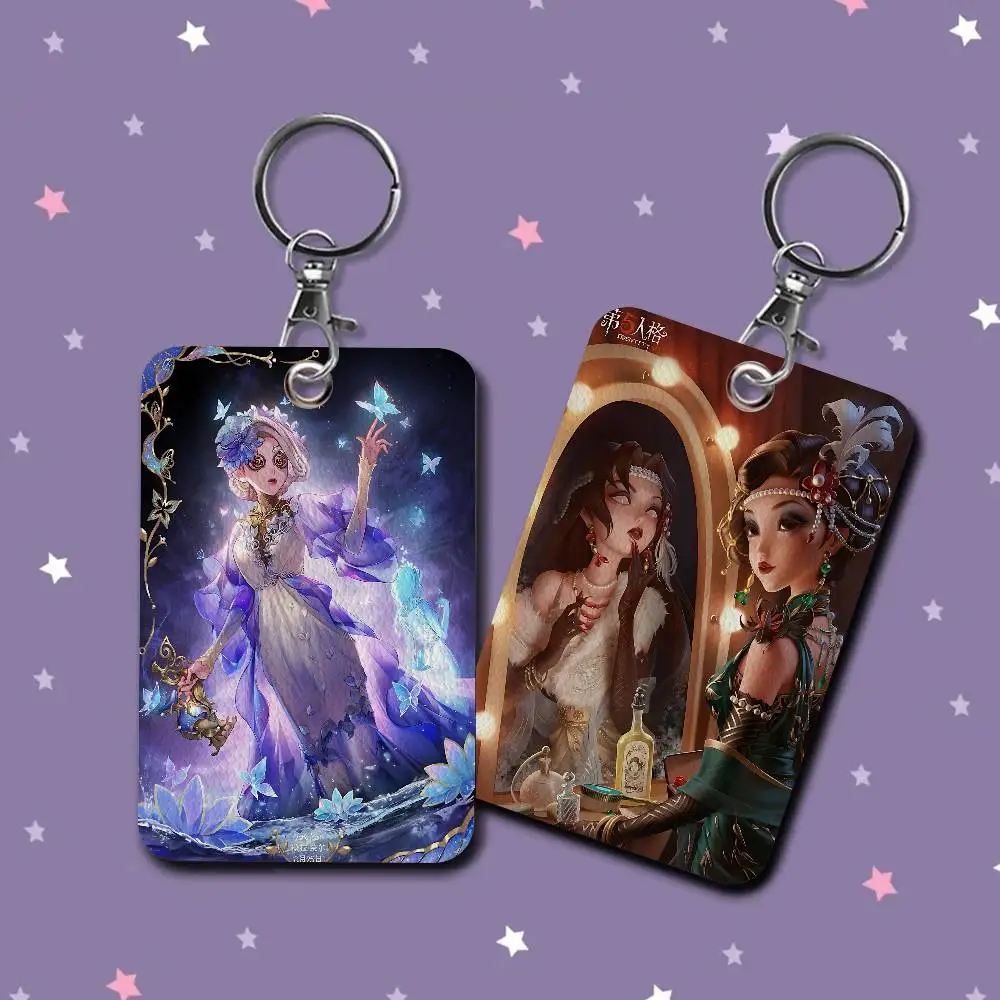 Identity V game PU Soft Leather Rectangular Key Card Holder Induction Elevator Protection Cover Youth Faion Accory