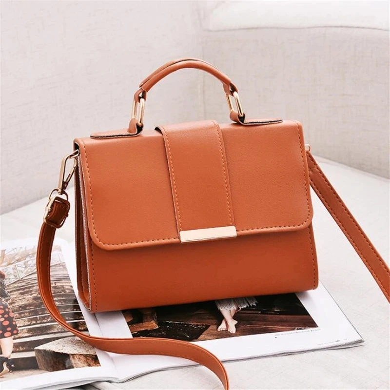 Frauen Mode PU Leder Schulter Kleine Klappe Umhängetasche Handtaschen Top Griff Messenger Taschen Hohe Qualität Luxus Damen Handtasche – Detail 3