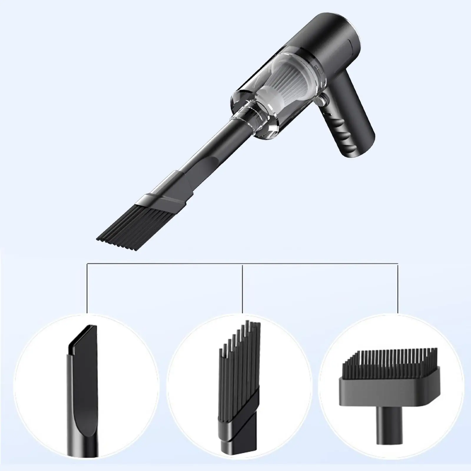 Aspirapolvere portatile per auto aspirapolvere portatile USB accessori per auto strumento per la pulizia dell'auto per interni auto ufficio viaggio camera da letto