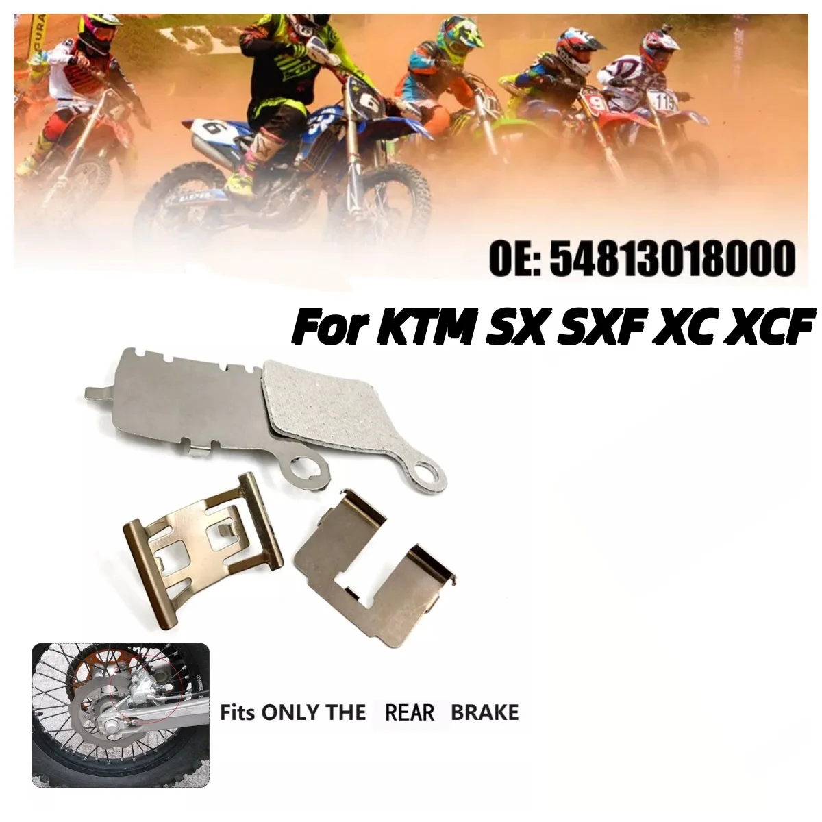 

Durable Motorcycle Replacement For KTM SX SXF XC XCF Rear Brake Caliper Retaining Spring Clip Set Accessories 54813018000