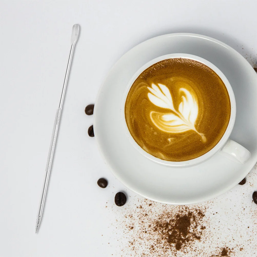 

4Pcs Stainless Steel Coffee Latte Art Tools Needle Stir Stick Set for Cappuccino Espresso Latte Decorating Accessories