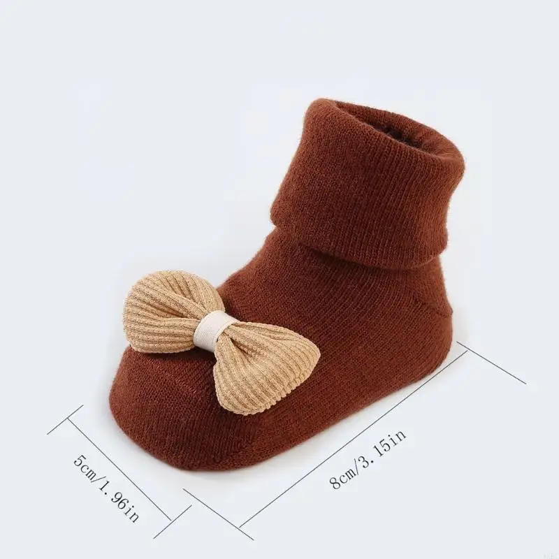 Gummi-Sohlen Erste Walker-Socken für Baby 0-1y Voralkerschuhe Innenbodensocken 4xBC